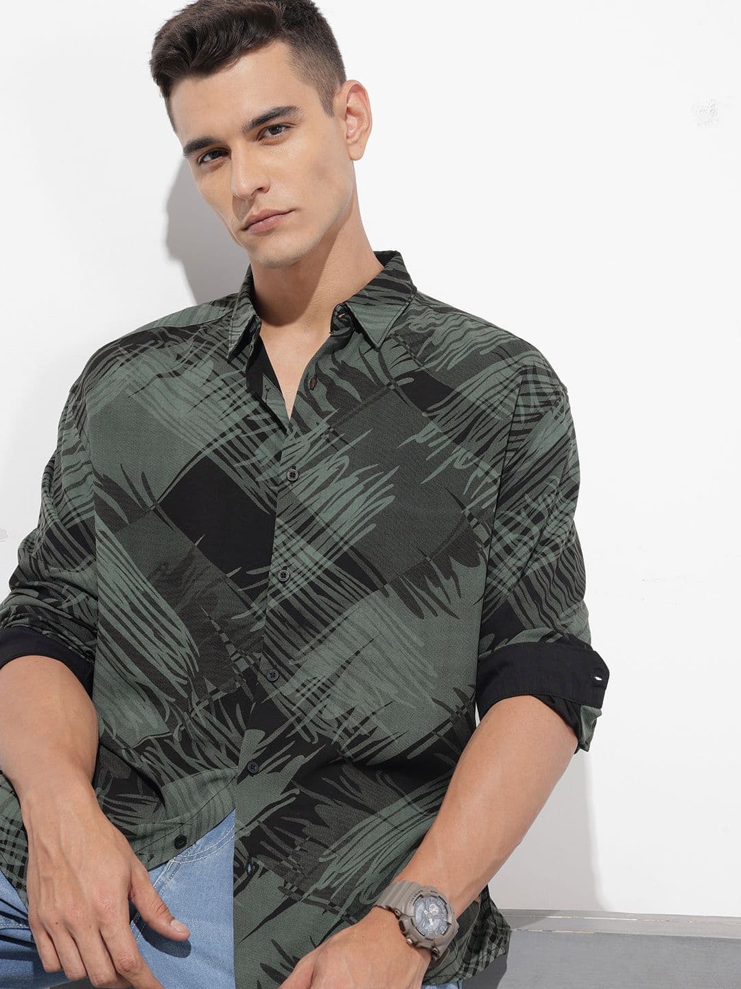 The Roadster Life Co. Abstract Printed Casual Shirt - view 1
