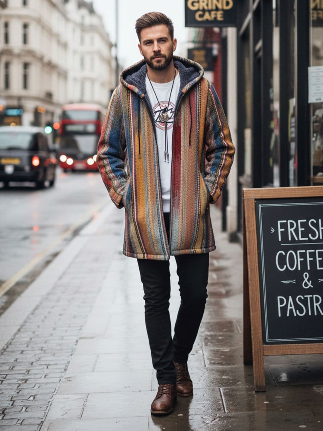 HERE&NOW Men Longline Parka Jacket - view 1