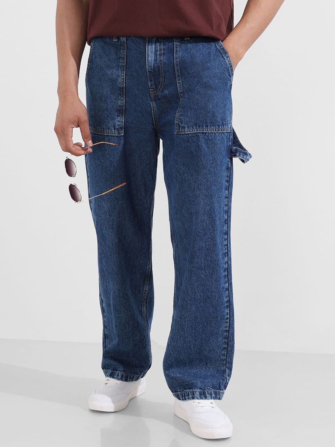 The Indian Garage Co Men Relaxed Fit Mid-Rise Light Fade Jeans - view 1