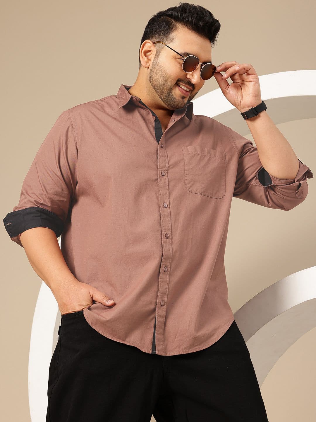 Sztori Plus Size Comfort Pure Cotton Casual Shirt - view 1