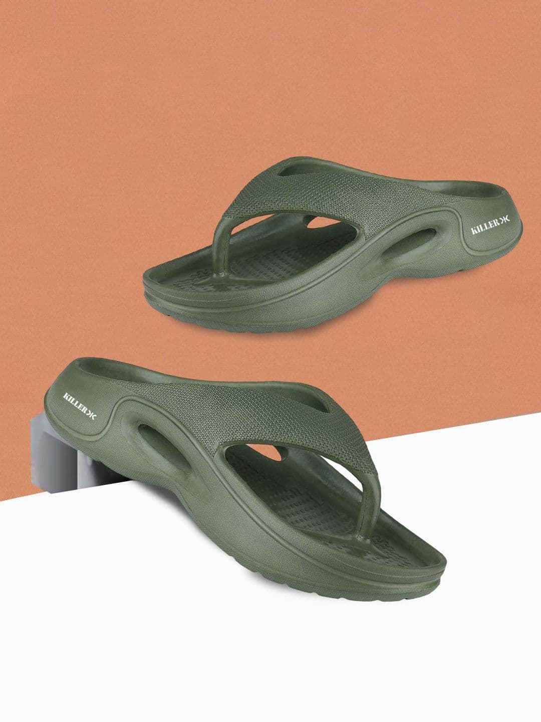 Killer Men Self Design Extra Soft Thong Flip-Flops - view 1