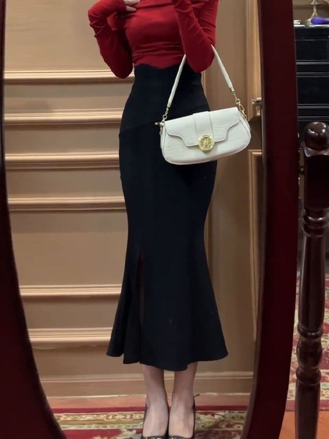 StyleCast x Revolte Women Midi Side Slit Trumpet Skirts - view 1