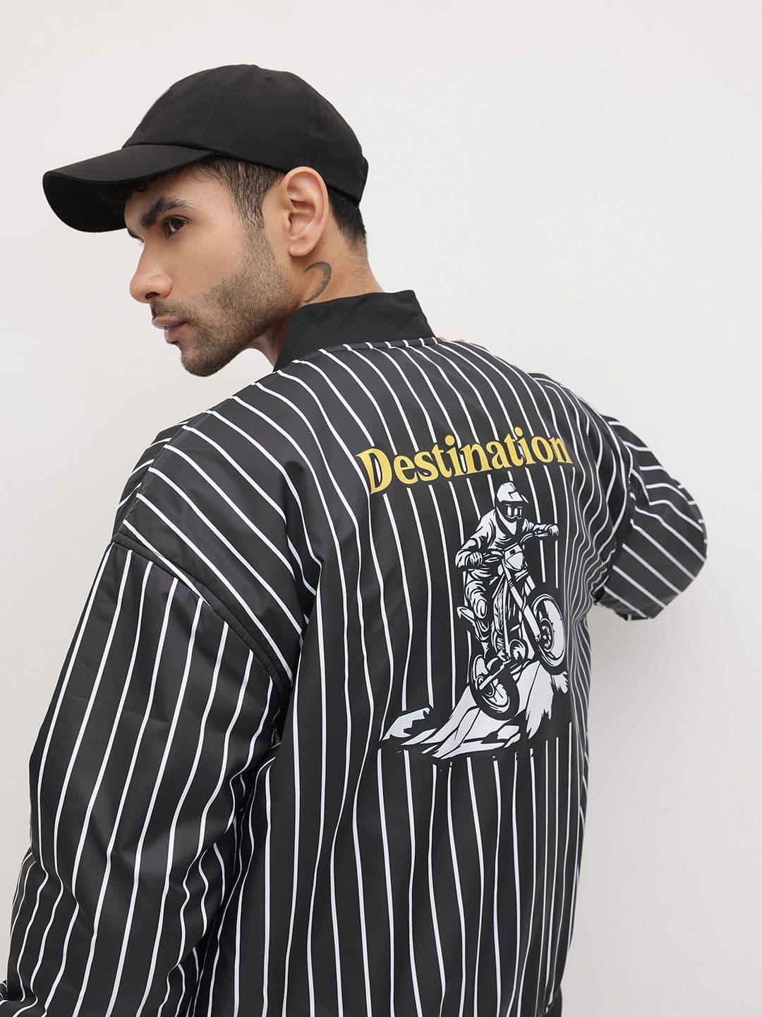 The Roadster Life Co. Striped Graphic Printed Tailored Jacket - view 1