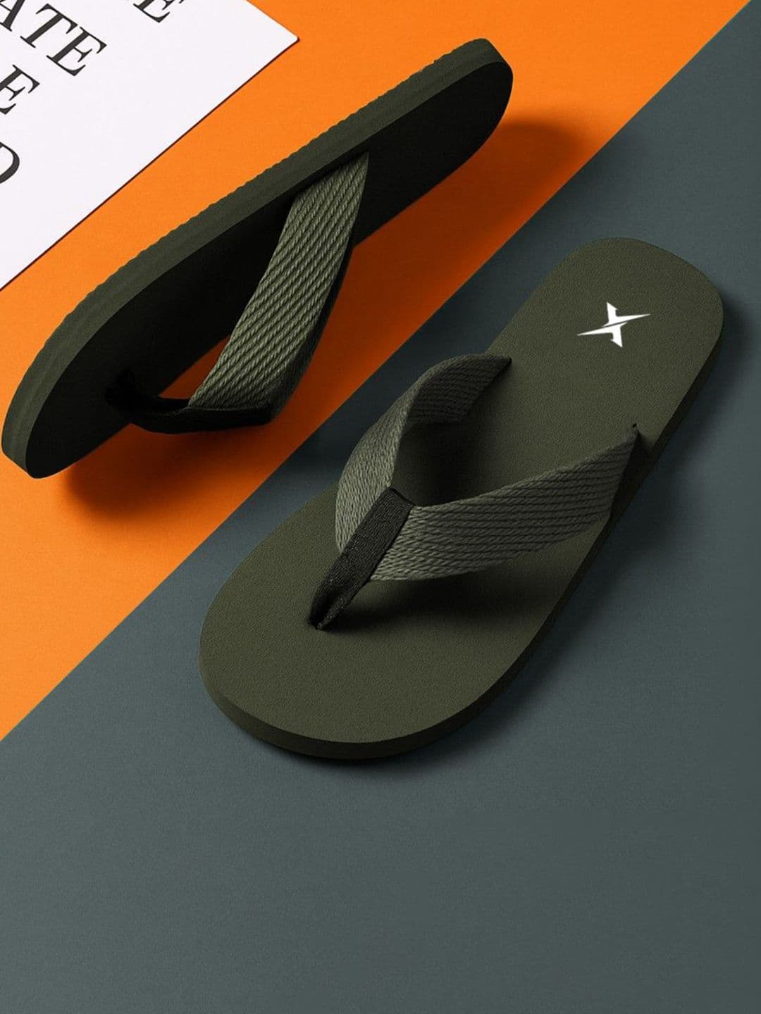 KRAASA Men Solid Thong Flip-Flops - view 1