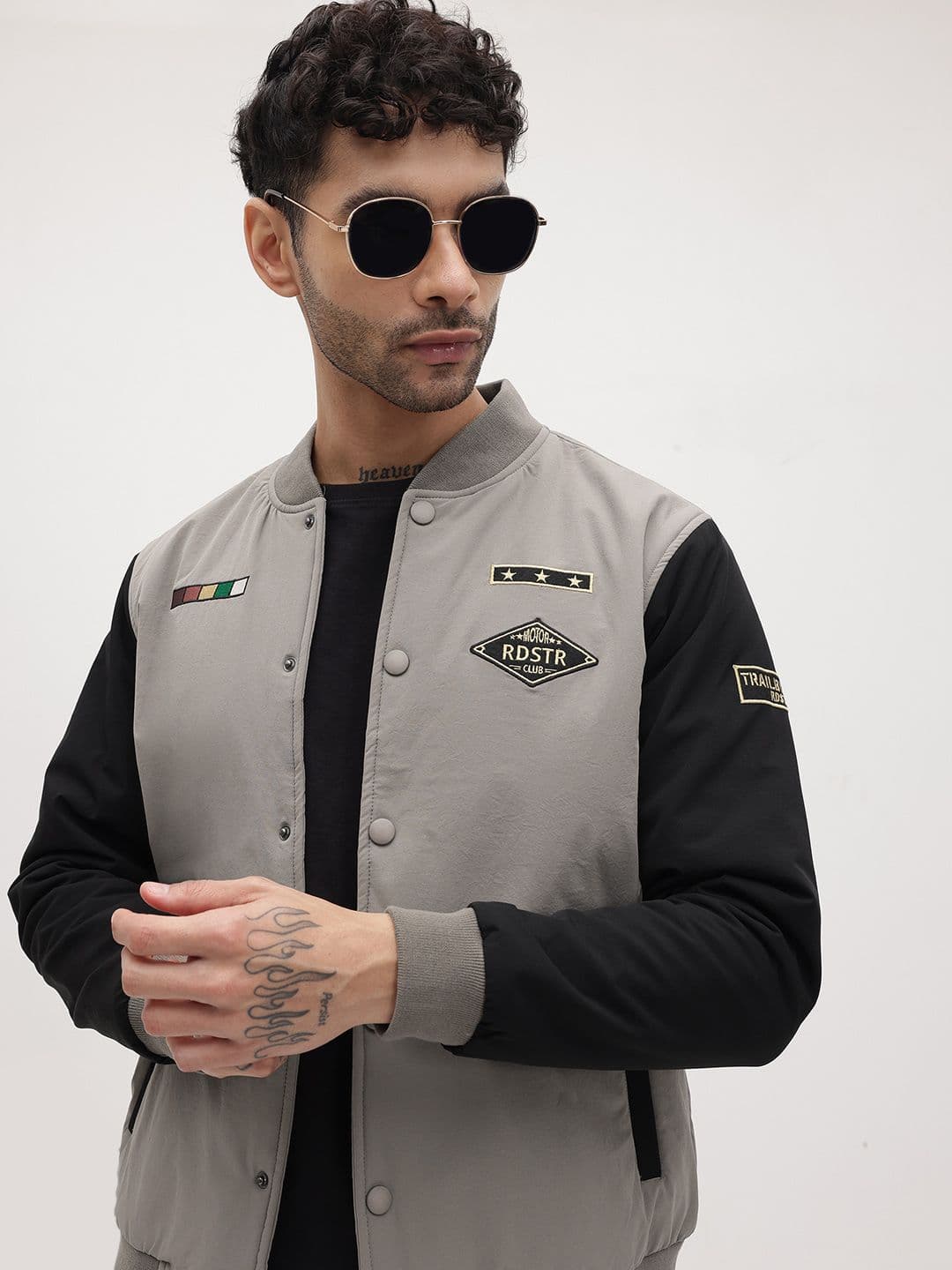 The Roadster Life Co. Applique Detail Bomber Jacket - view 1