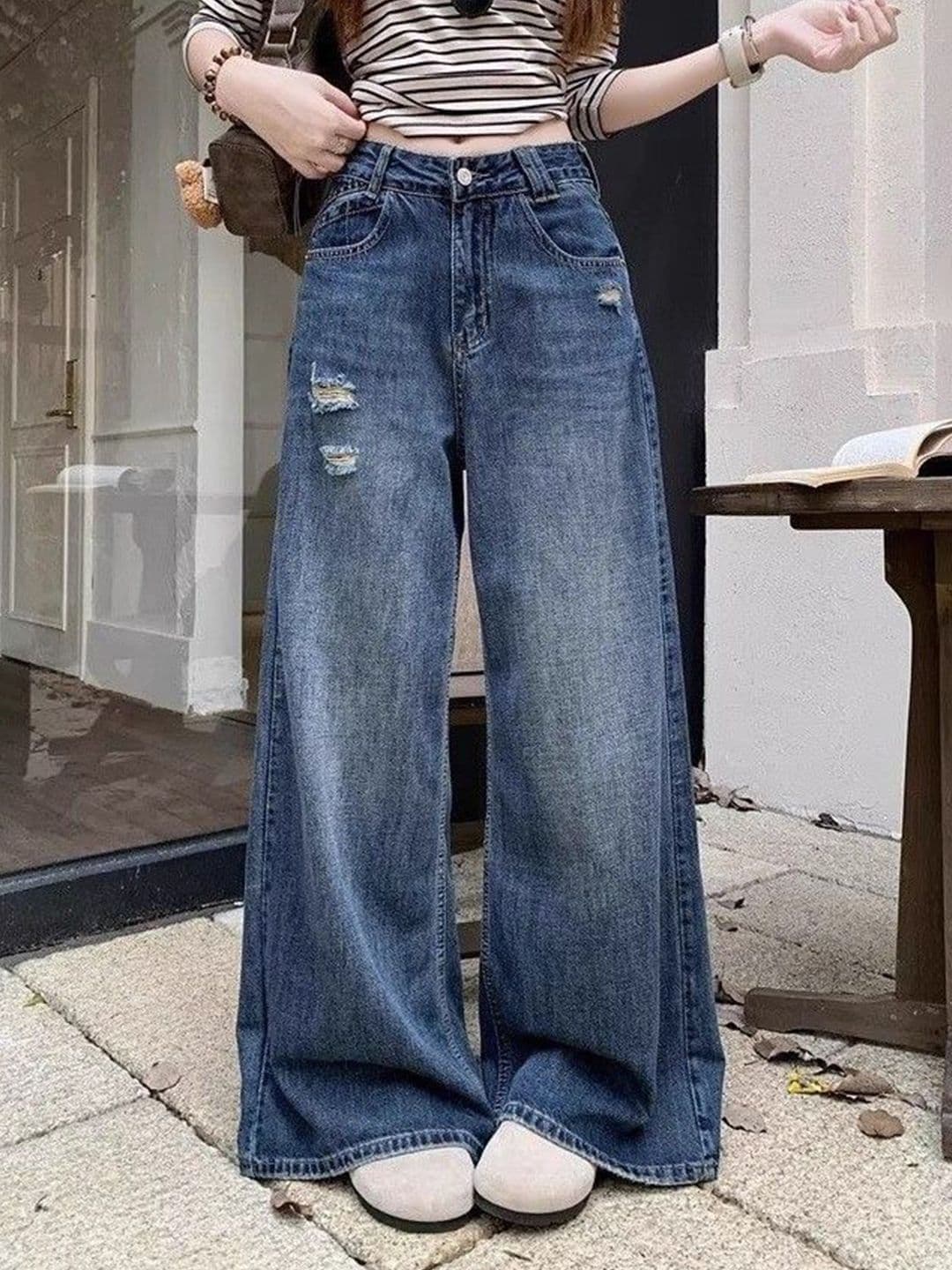 StyleCast x Revolte Women Mid-Rise Heavy Fade Retro Denims Regular Fit Jeans - view 1