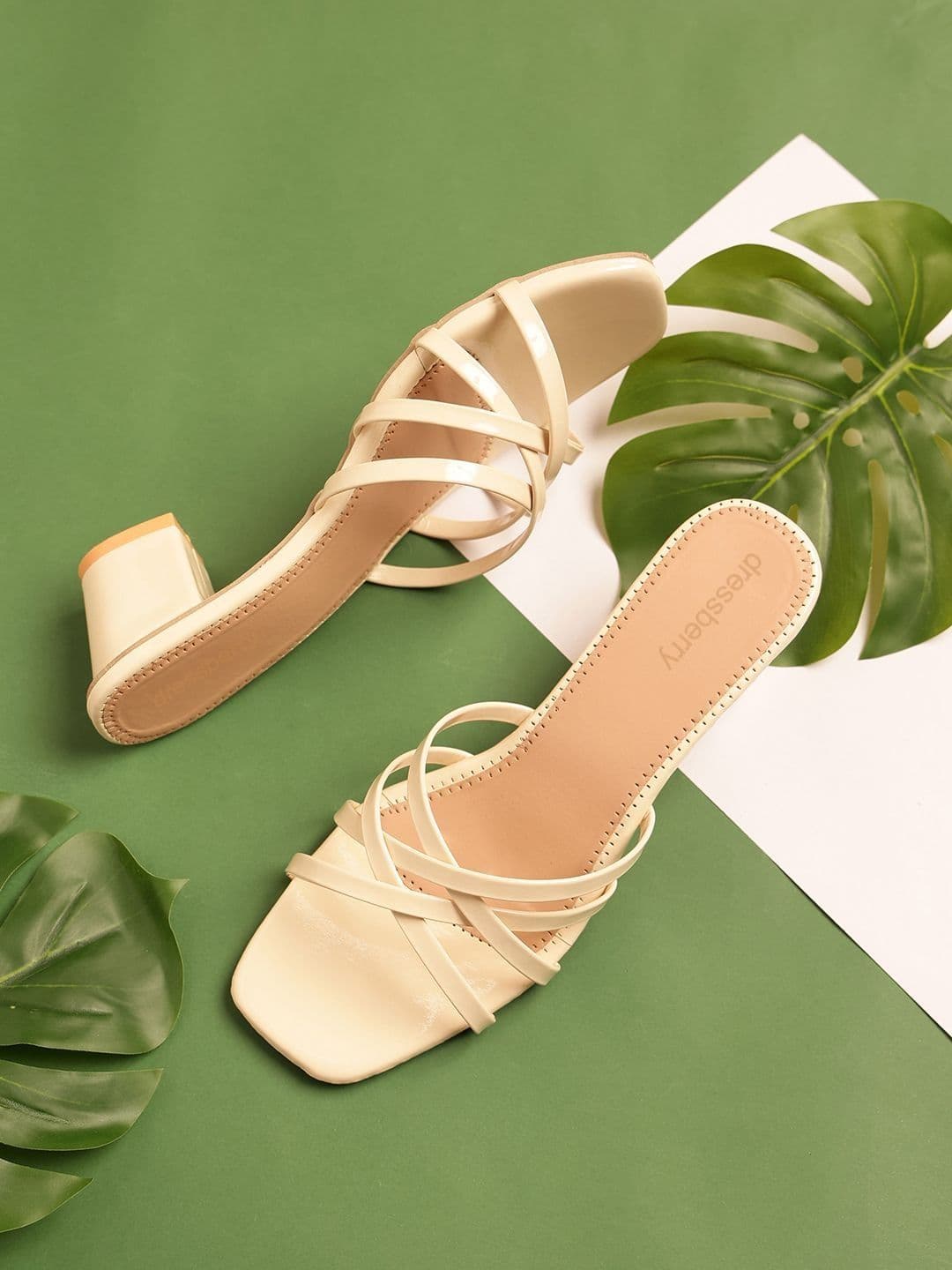 DressBerry Open-Toe Block Heels - view 1