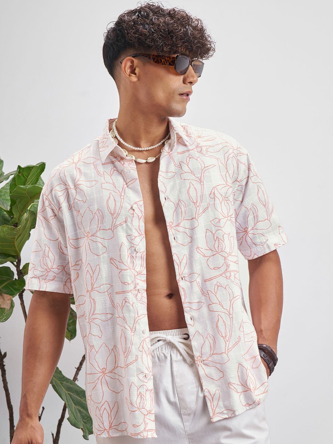 HIGHLANDER Floral Printed Relaxed Fit Pure Cotton Casual Shirt - view 1