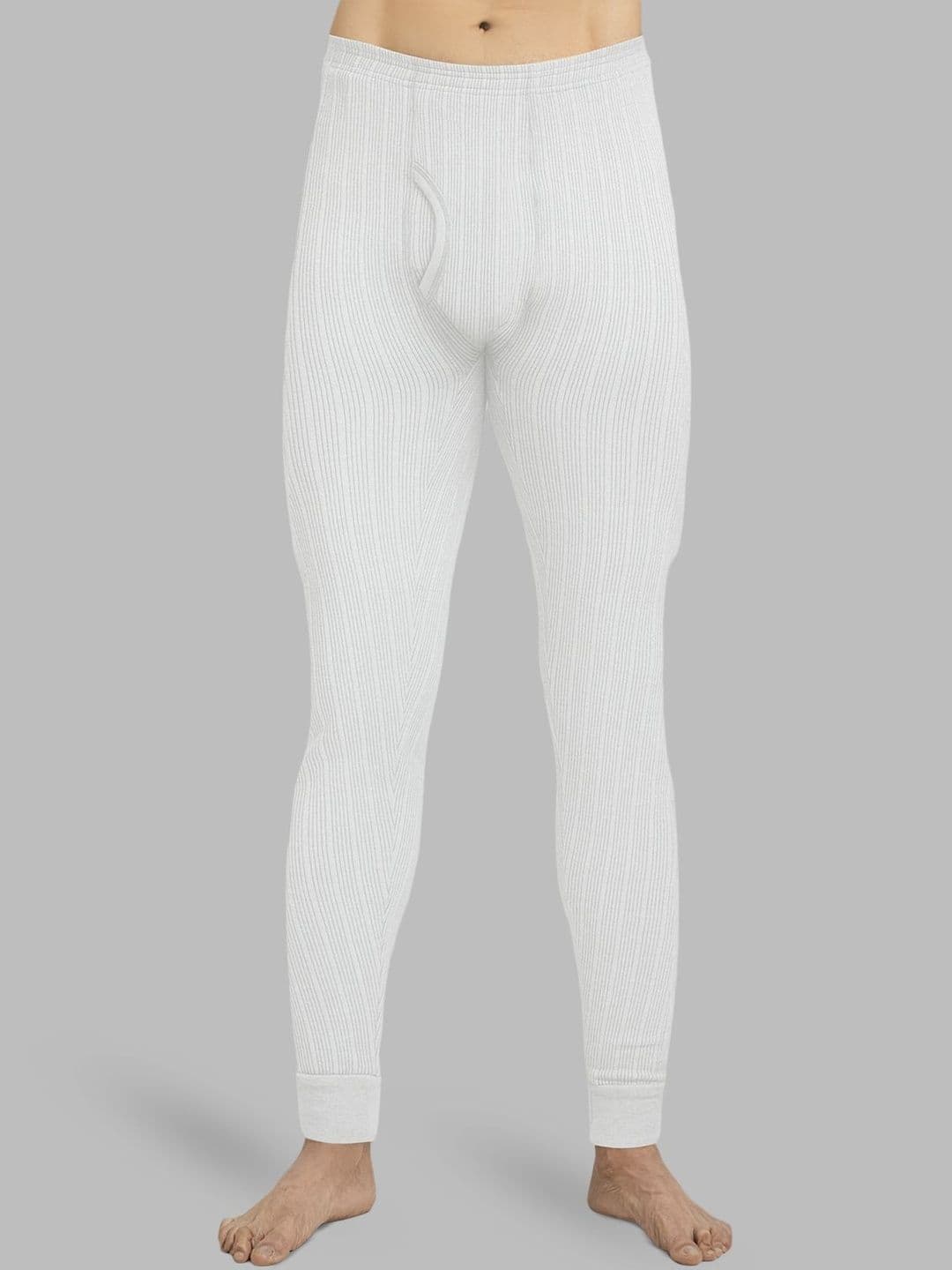 Lux Cozi Men Ribbed Mid-Rise Thermal Bottoms - view 1