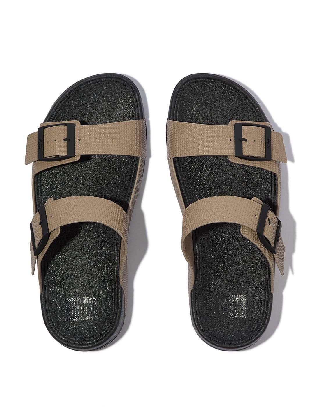 fitflop Men Leather Comfort Sandals with Buckle Closure - view 1