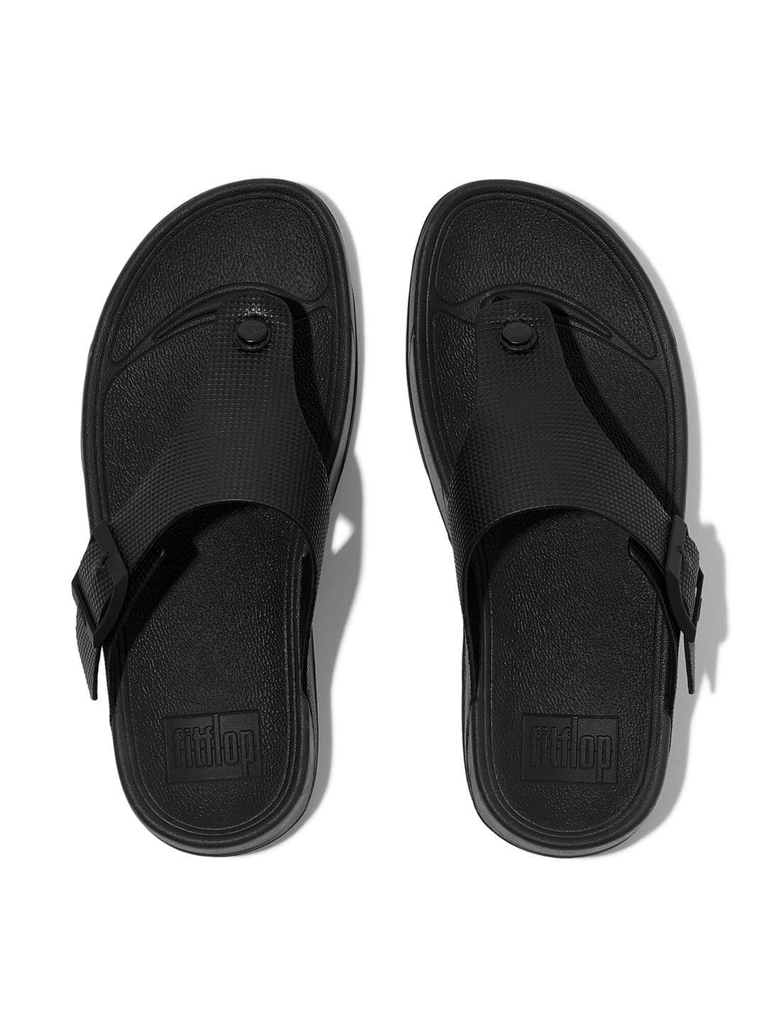 fitflop Cushioned Footbed Leather Comfort Buckle Sandals - view 1