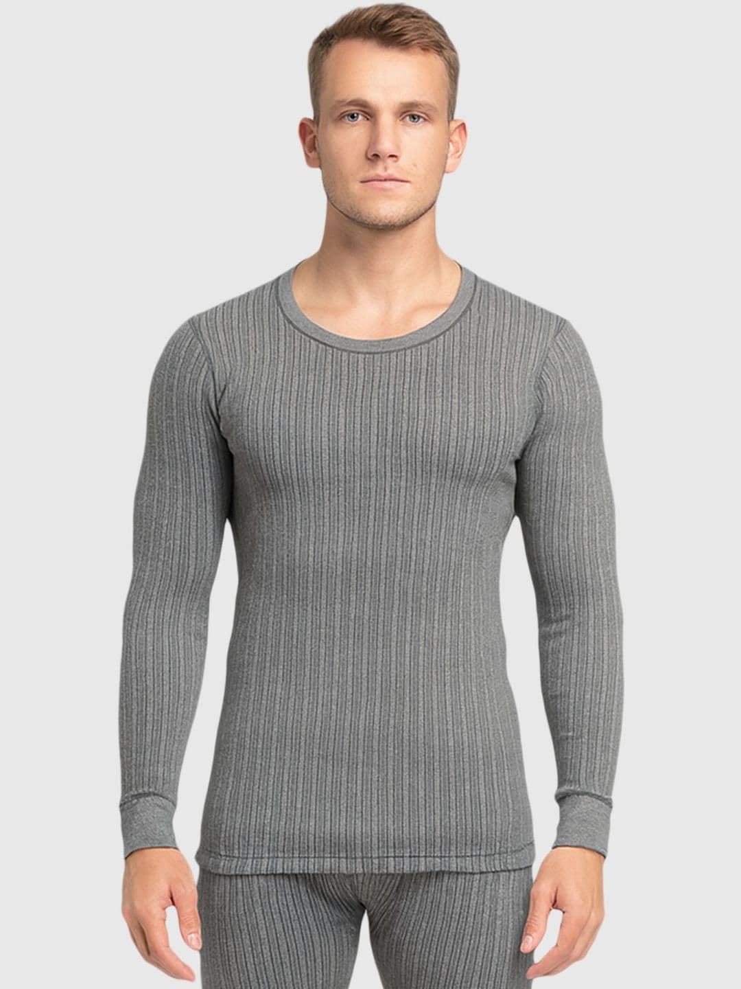 Lux Cozi Ribbed Round Neck Thermal Tops - view 1