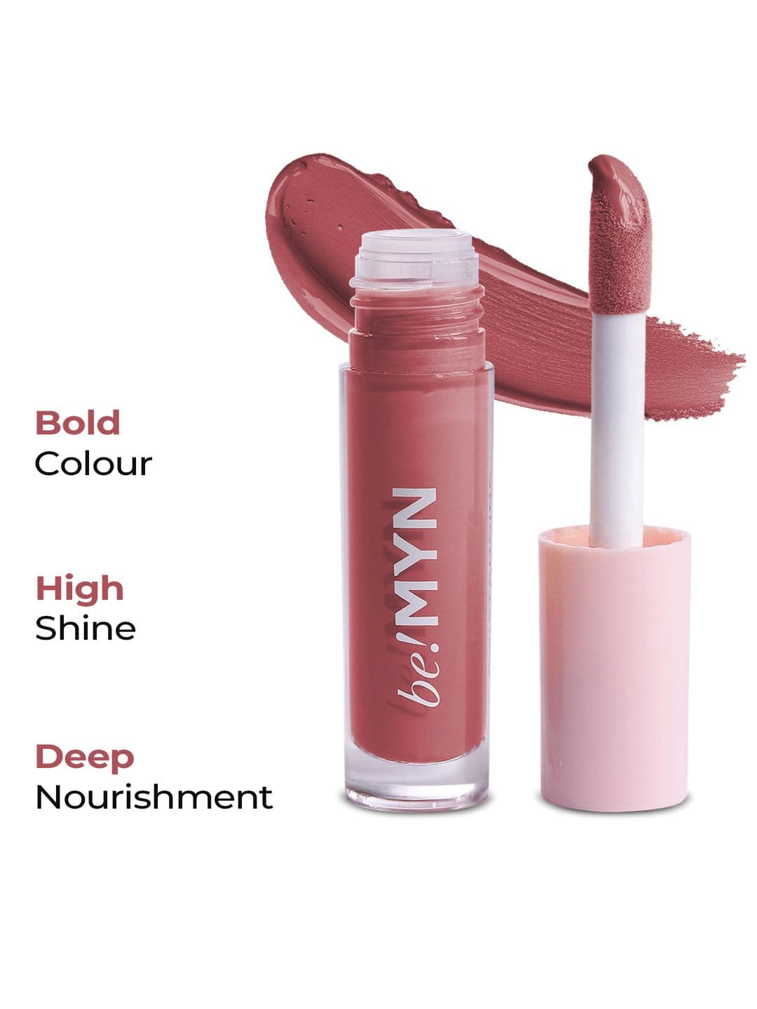 Be!Myn Poutstanding Hydrating High Shine Lip Gloss with Peptides 4 ml - Brownie Bliss LG05 - view 1