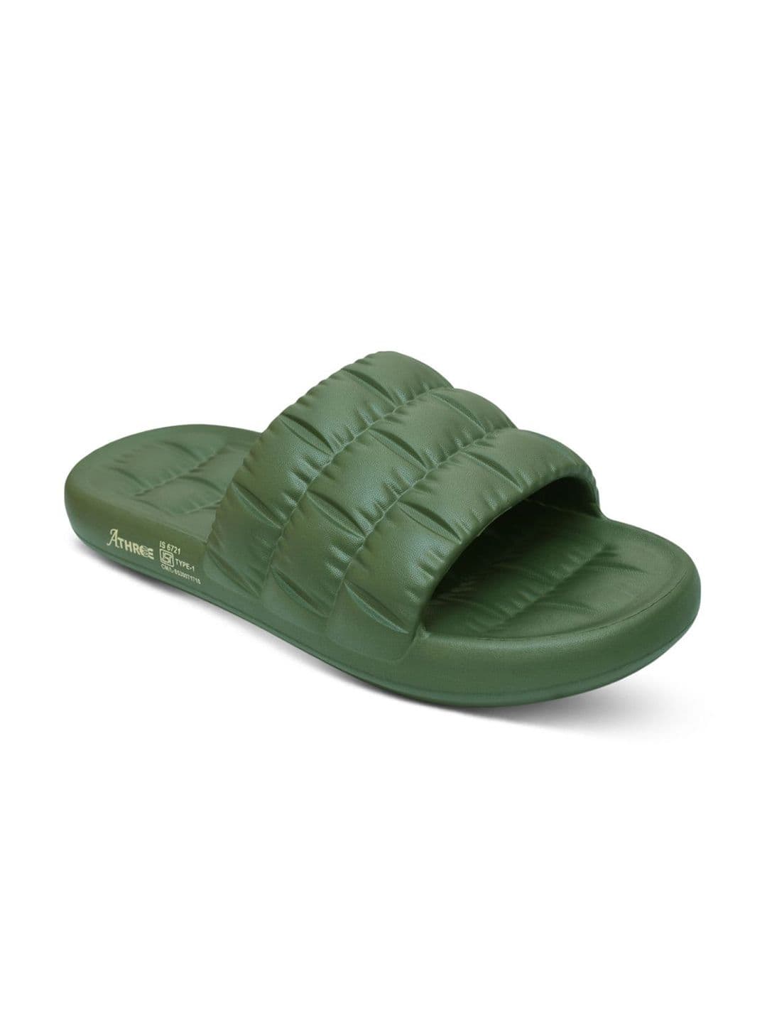 Athree Men Self Design Lightweight Sliders With Anti Skid Feature - view 1