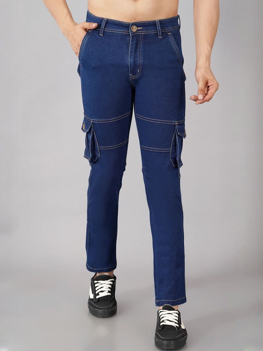 NIVASU Men Regular Fit Mid-Rise Stretchable Jeans - view 1