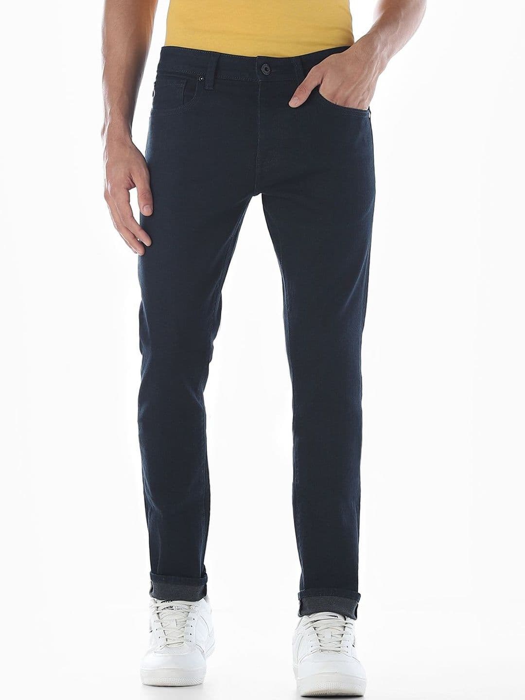 Jack & Jones Men Slim Fit Low-Rise Cotton Stretchable Jeans - view 1