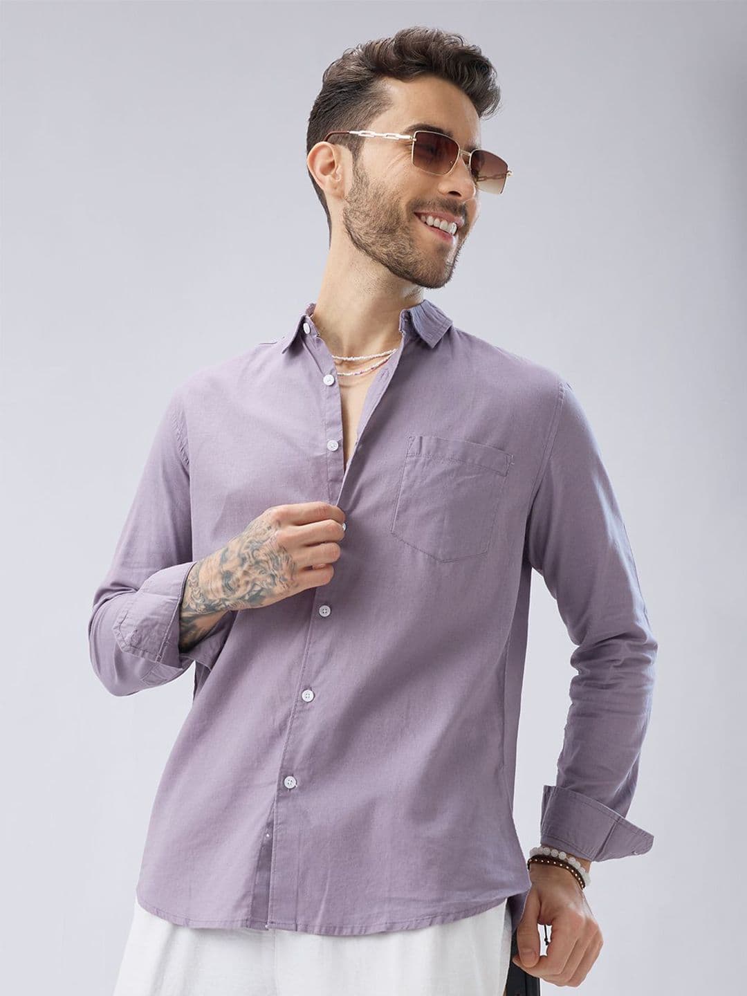 VASTRADO Men Classic Slim Fit Casual Shirt