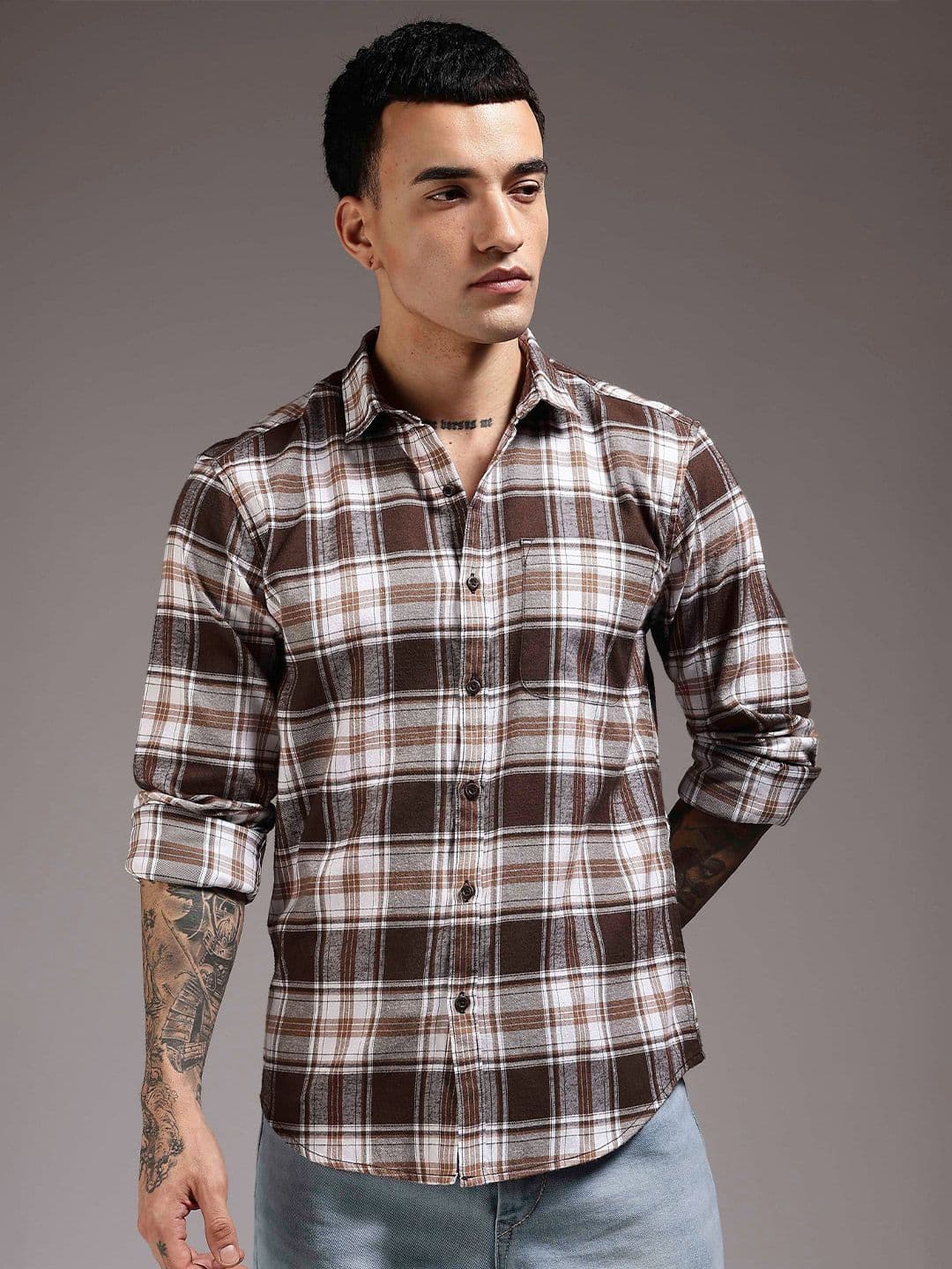 HERE&NOW Men Checked Casual Shirt - view 1