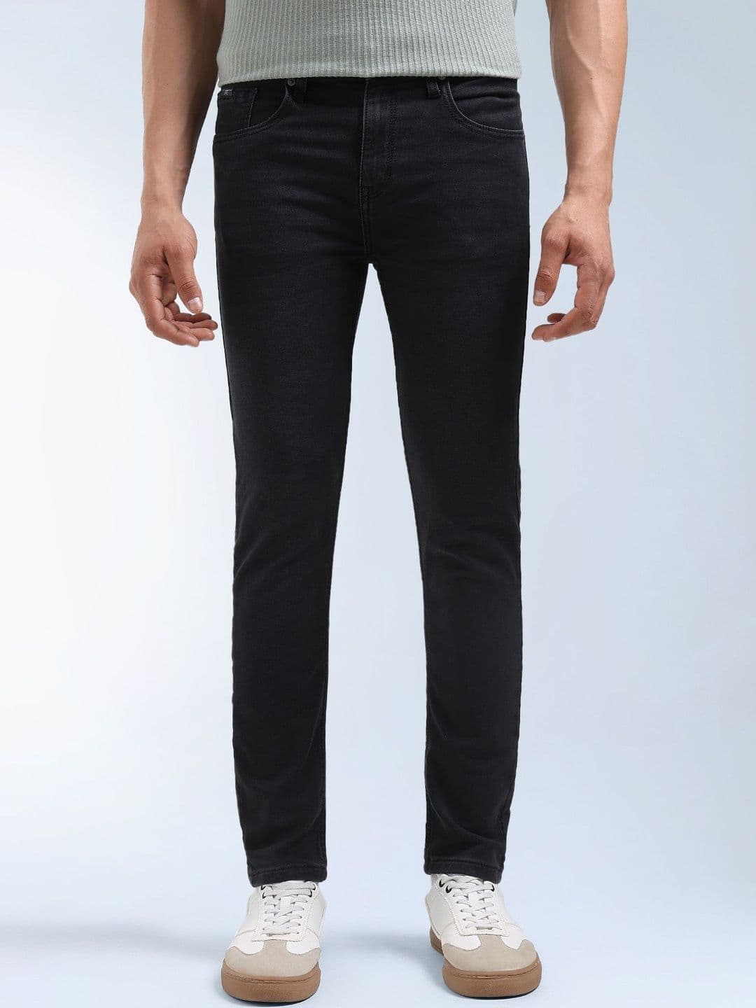 Flying Machine Men Tapered Fit Mid-Rise Stretchable Jeans - view 1
