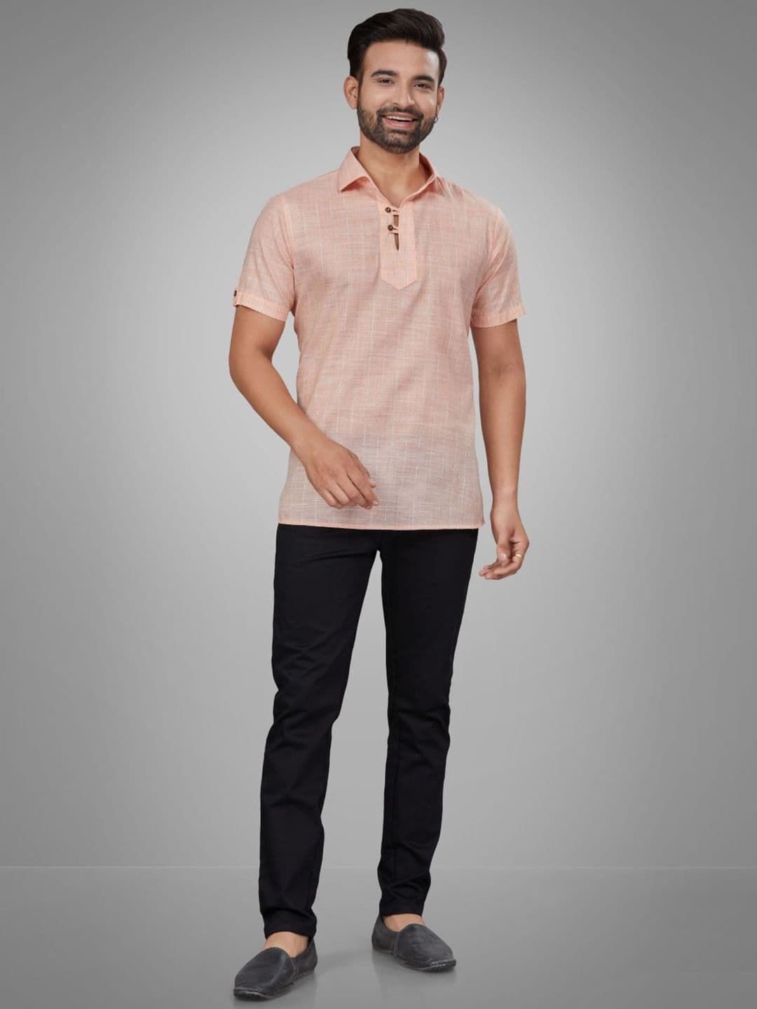 JUGG JUGG JEEYO Men Shirt Collar Kurta - view 1