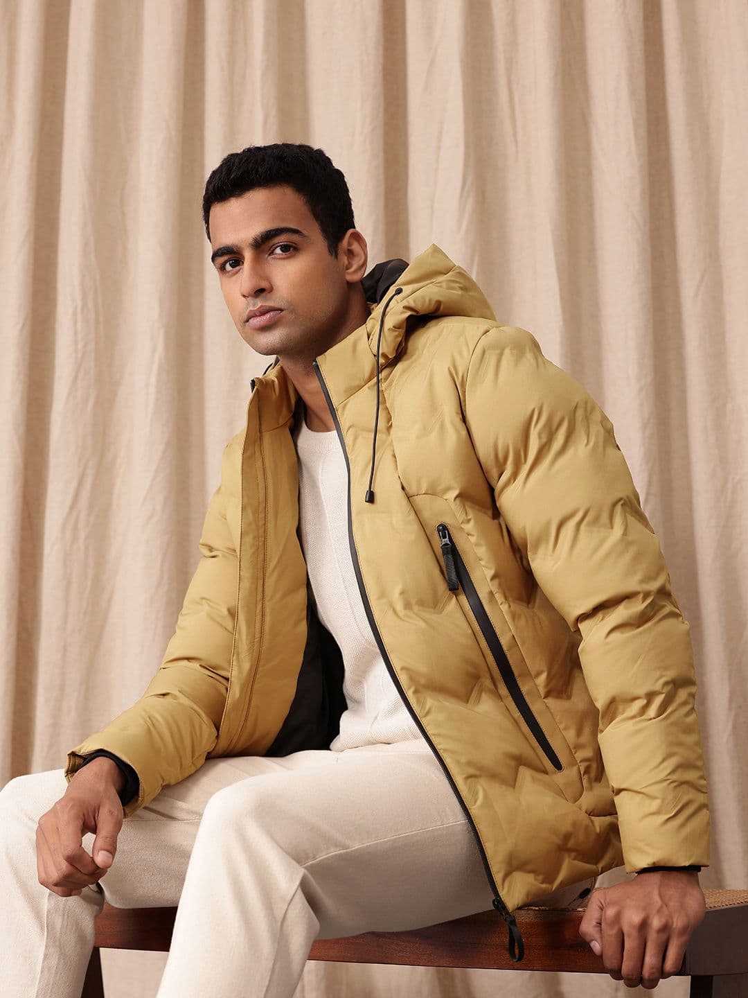 Mr Bowerbird Tailored Fit Hooded Puffer Jacket - view 1