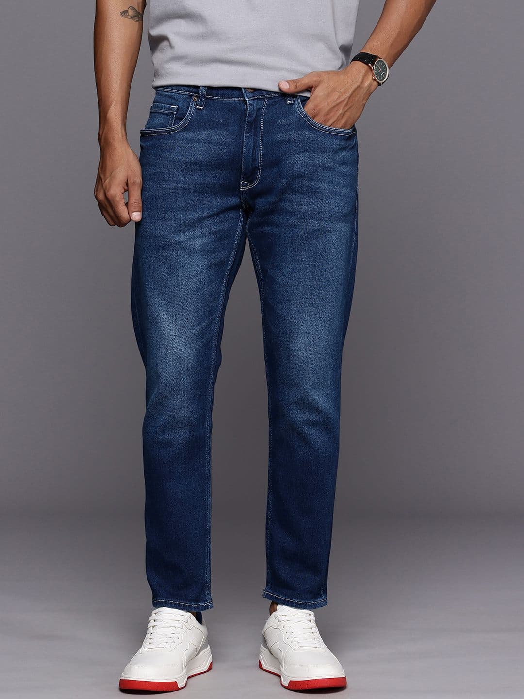 Louis Philippe Jeans Louis Philippe Men Smart Fit Stretch Fabric for Comfort Authentic Twill and Durable Jeans - view 1