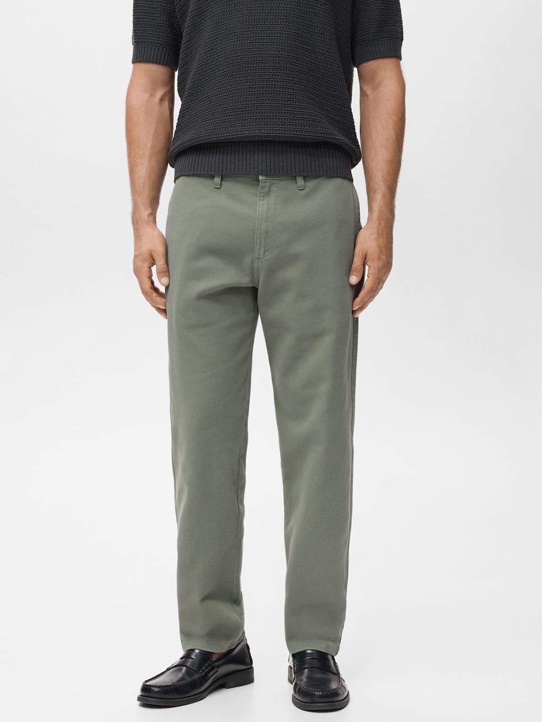 MANGO MAN Regular Fit Mid-Rise Cotton Jeans - view 1