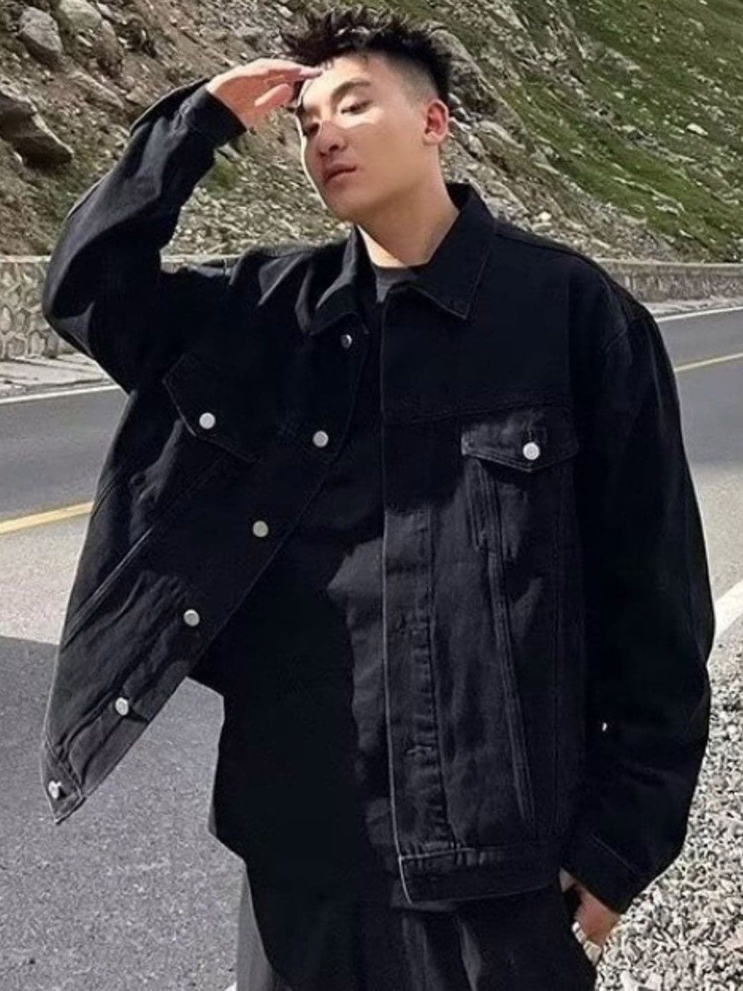 StyleCast Men Long Sleeves Open Front Jacket - view 1