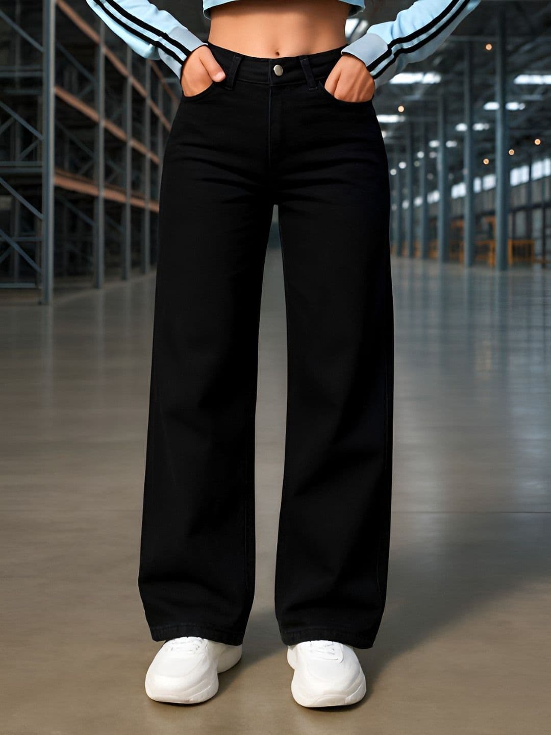 Flying Girls Women Jean Baggy High-Rise Stretchable Jeans - view 1