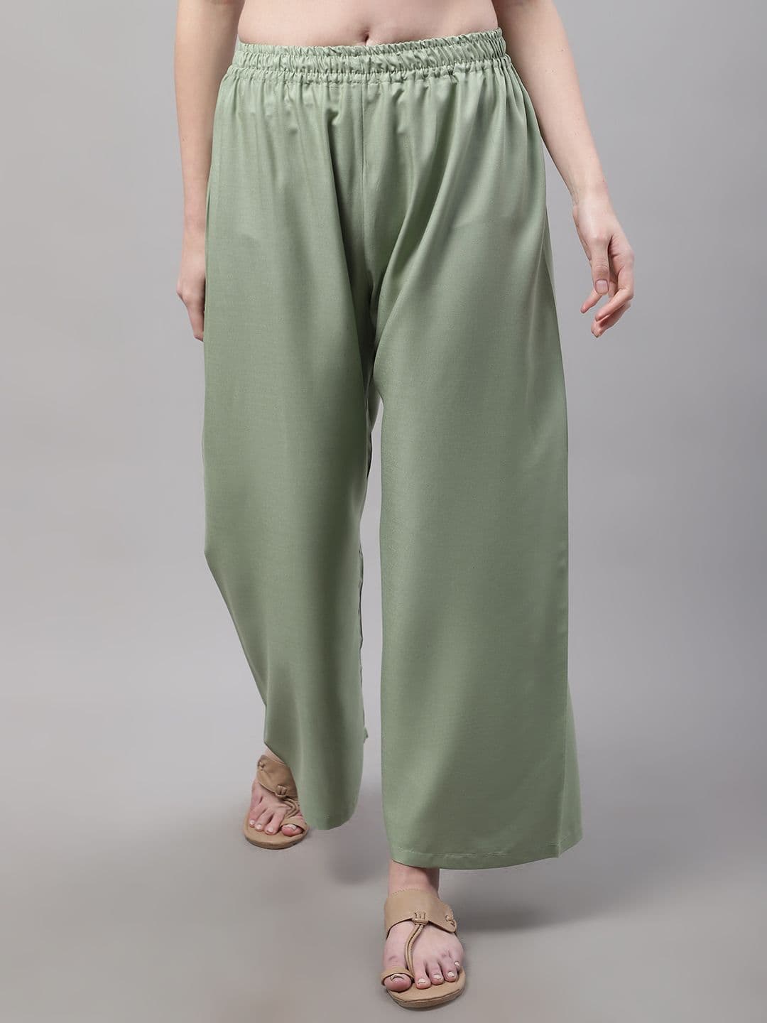 Valles365 by S.C. Women Plus Size Flared Ethnic Palazzos - view 1