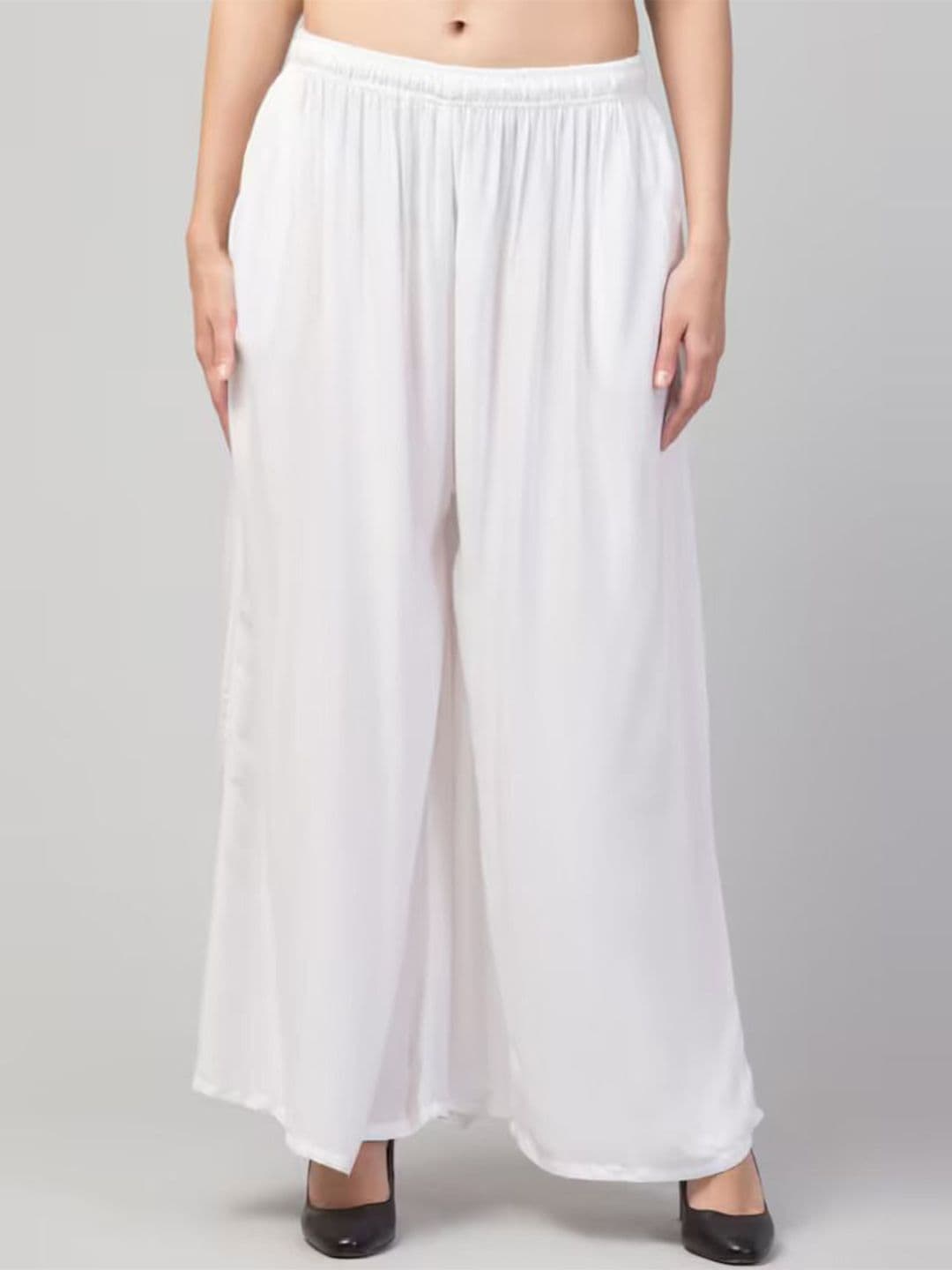 Thrifty Thread Women Flared Knitted Palazzos - view 1