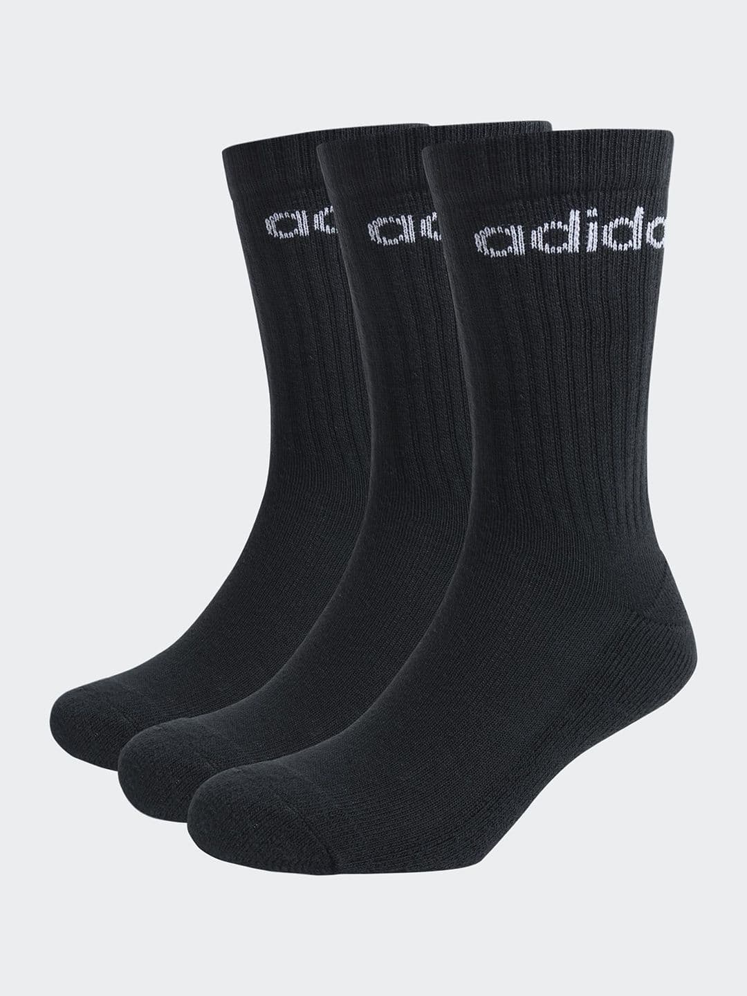 ADIDAS Unisex Pack Of 3 Linear Crew-Length Socks - view 1