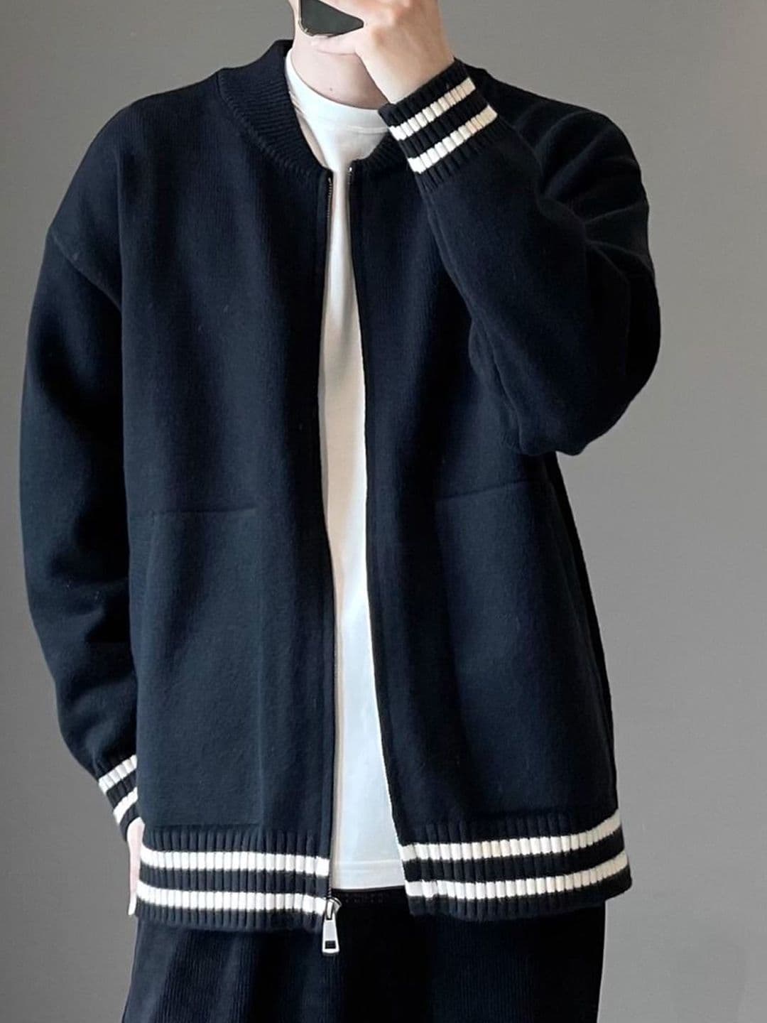 StyleCast Men Mandarin Collar Cape Jacket - view 1