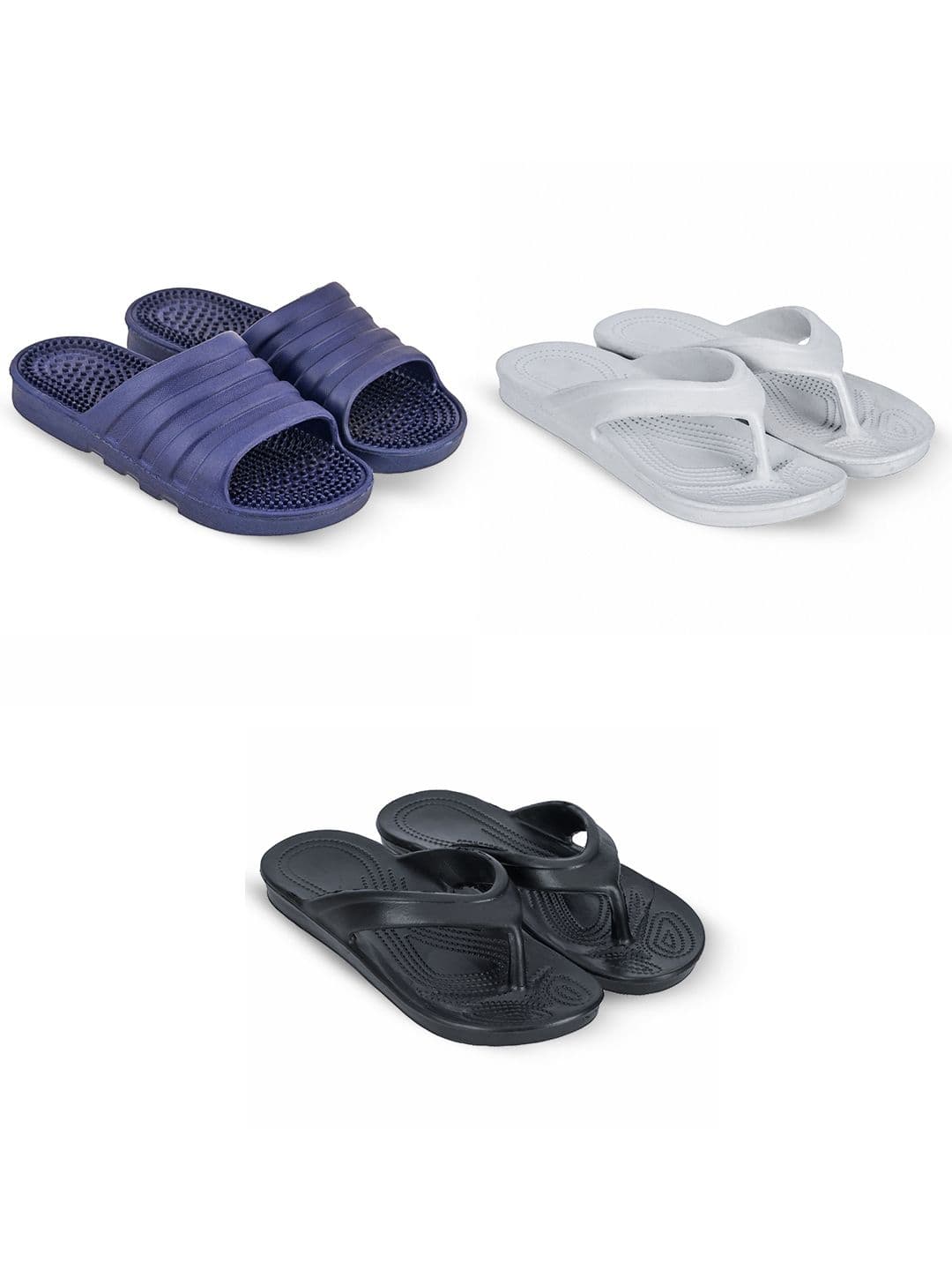 Feel alive Men Set Of 3 Lightweight Thong Flip-Flops - view 1