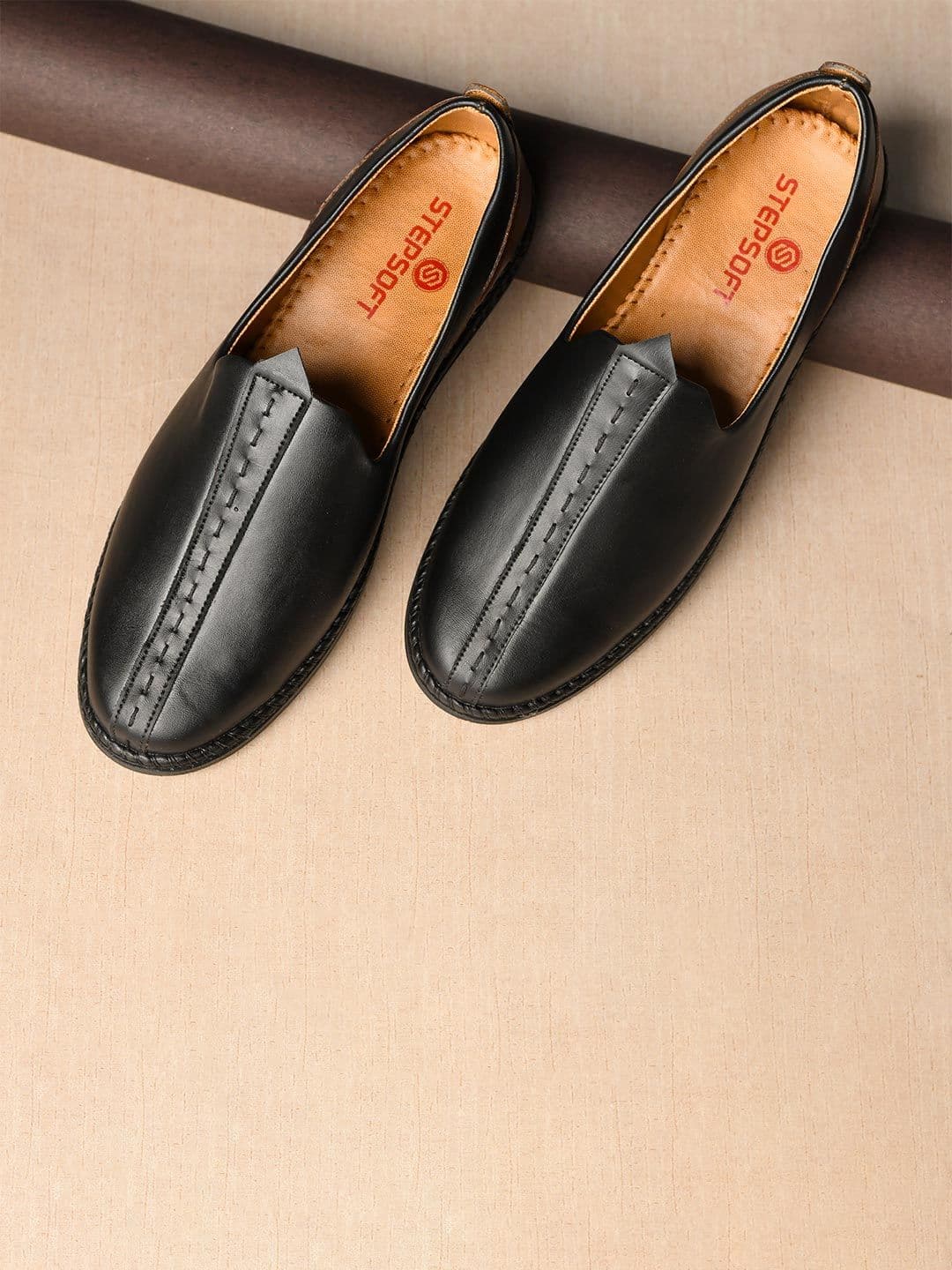 STEPSOFT Men Slip-On Ethnic Mojaris with Traditional Comfort Fit - view 1