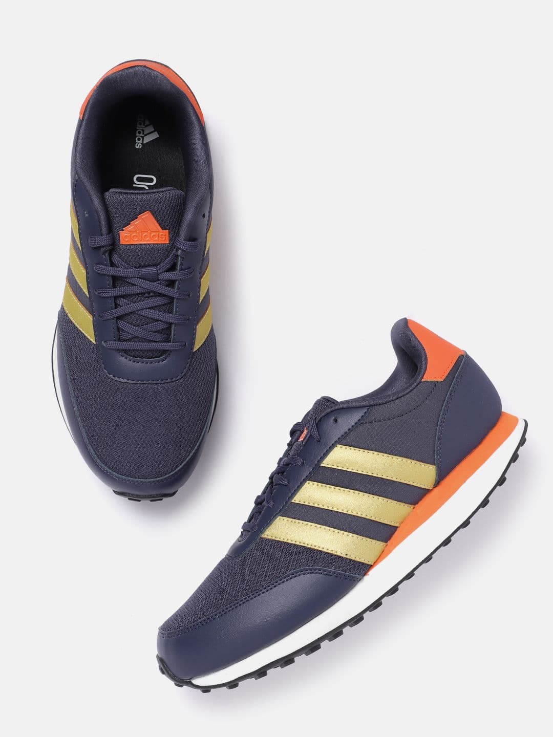ADIDAS Men Woven Design Round-Toe 90S CUT PRO Running Shoes with Striped Detail - view 1