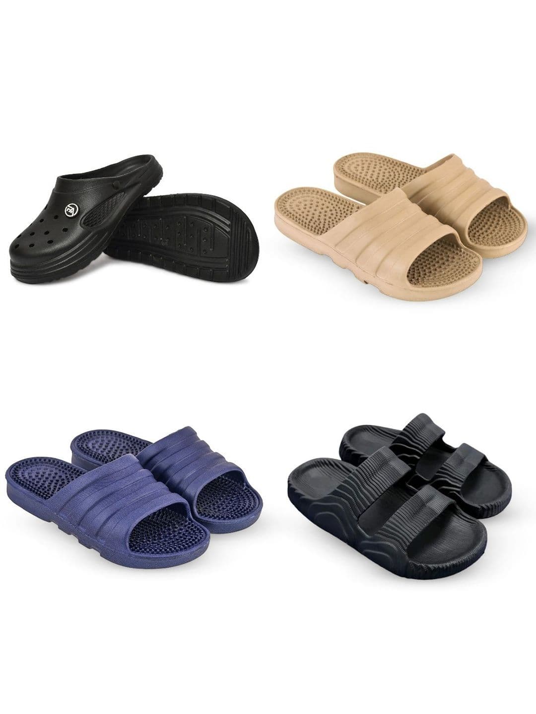 Feel alive Set Of 4 Ultra-Comfortable & Lightweight Clogs - view 1