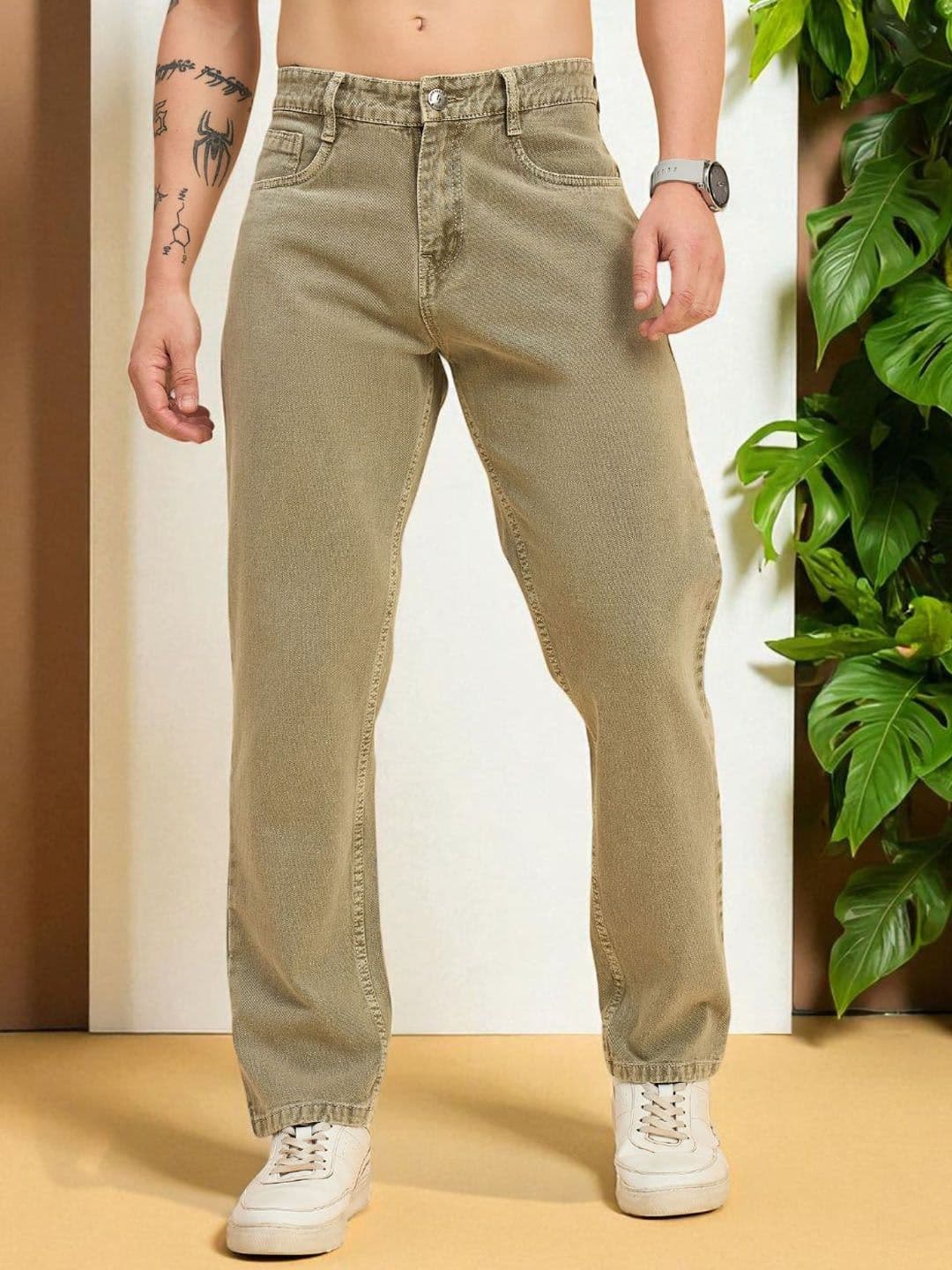 STUDIO NEXX Men Straight Fit Mid-Rise Jeans