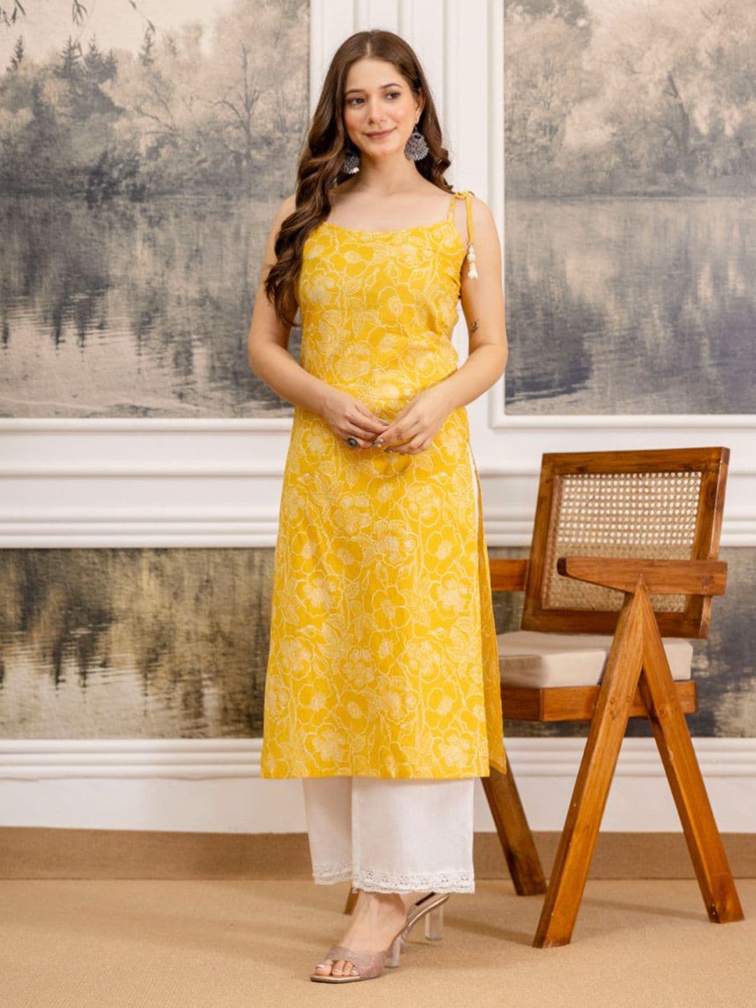 Anouk Rustic Women Floral Printed Pure Cotton Kurta - view 1