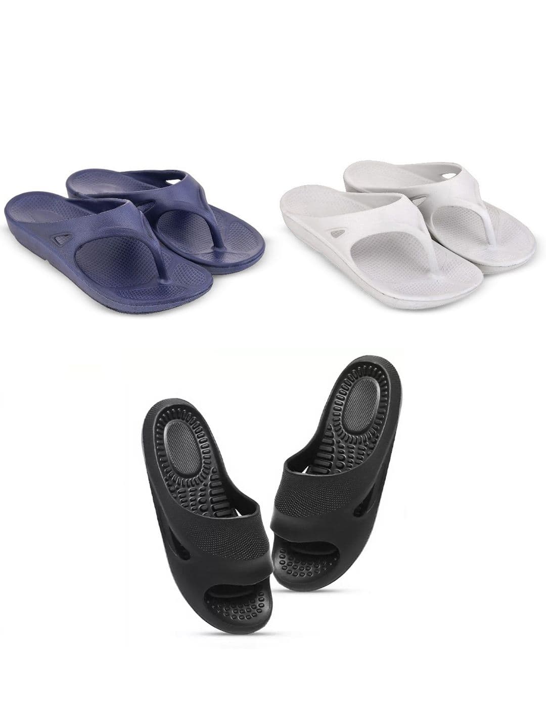 Feel alive Men Pack Of 3 Lightweight Flip Flops - view 1