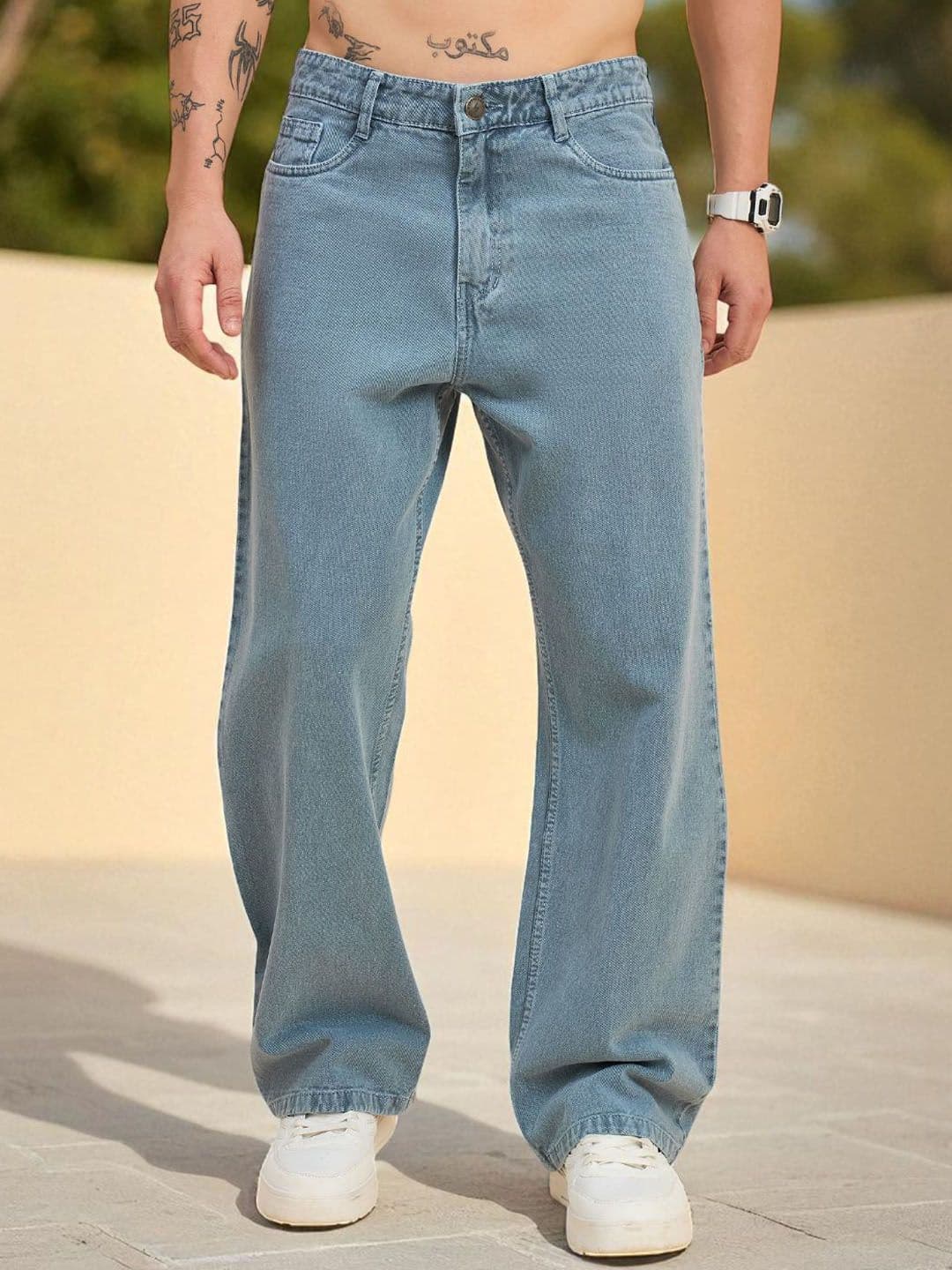 STUDIO NEXX Men Mid-Rise Light Fade Jeans