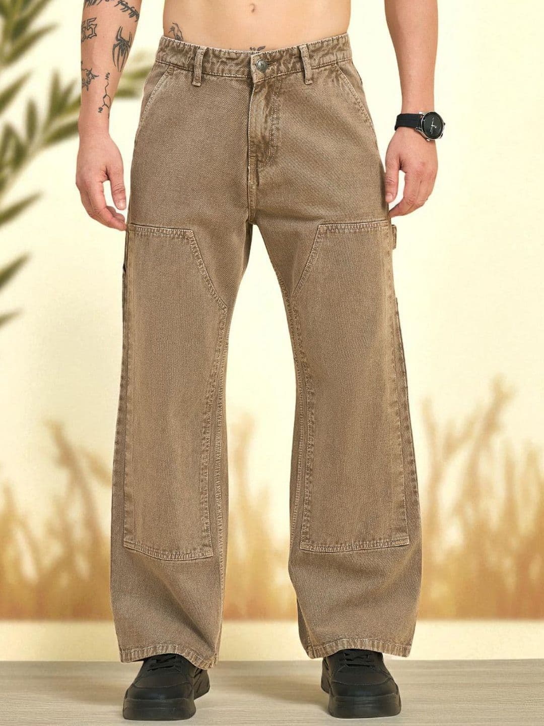 STUDIO NEXX Men Mid-Rise Baggy Jeans
