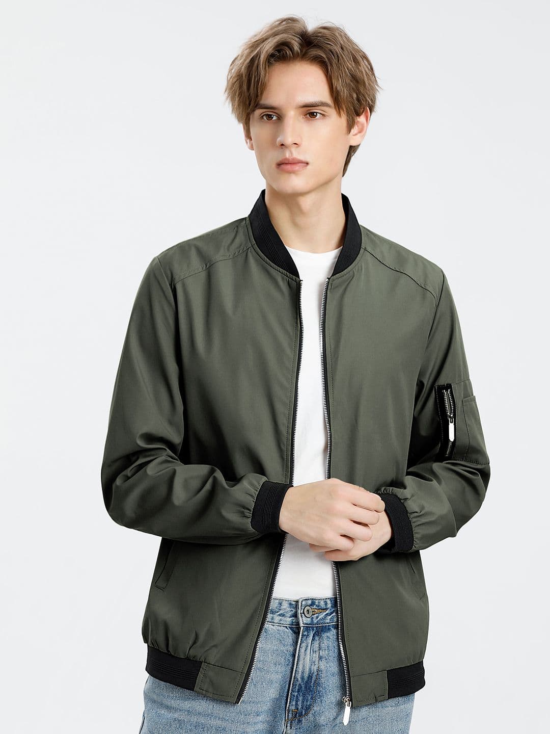 StyleCast x Revolte Men Collarless Lightweight Outdoor Tailored Jacket - view 1