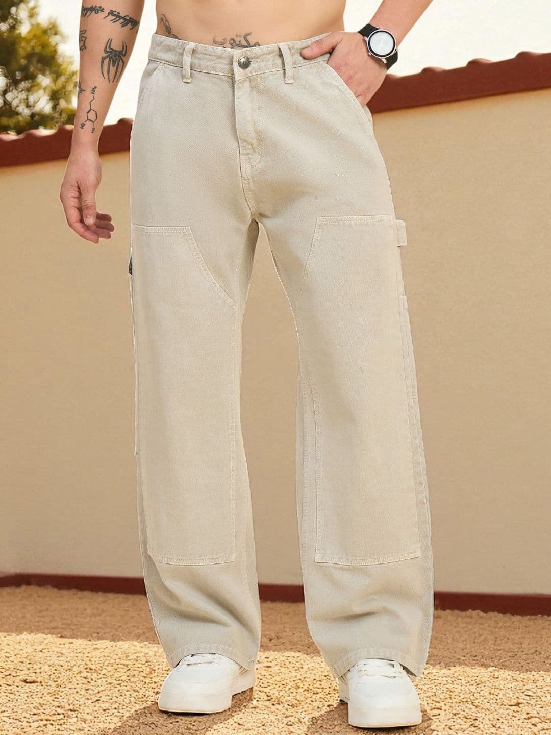 STUDIO NEXX Men Baggy Fit Mid-Rise Jeans - view 1