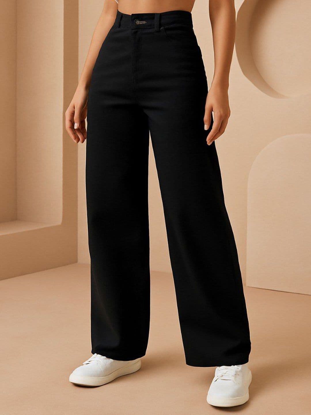 Flying Girls Streetwear Denim Collection Women Jean Wide Leg High-Rise Stretchable Jeans - view 1
