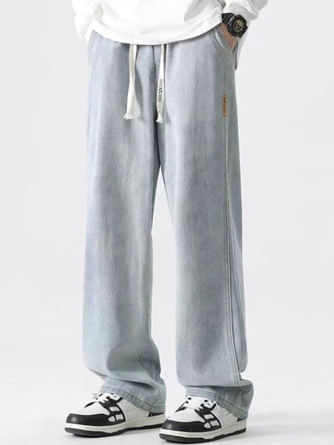 StyleCast x Revolte Men Relaxed Fit Mid-Rise Light Fade Jeans - view 1