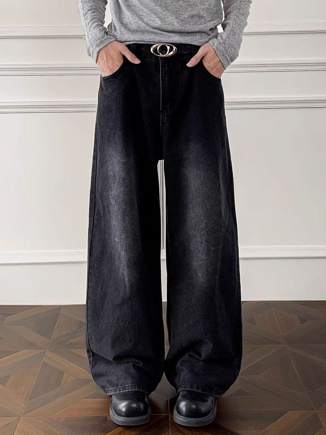 StyleCast x Revolte Men Relaxed Fit Mid-Rise Light Fade Jeans - view 1