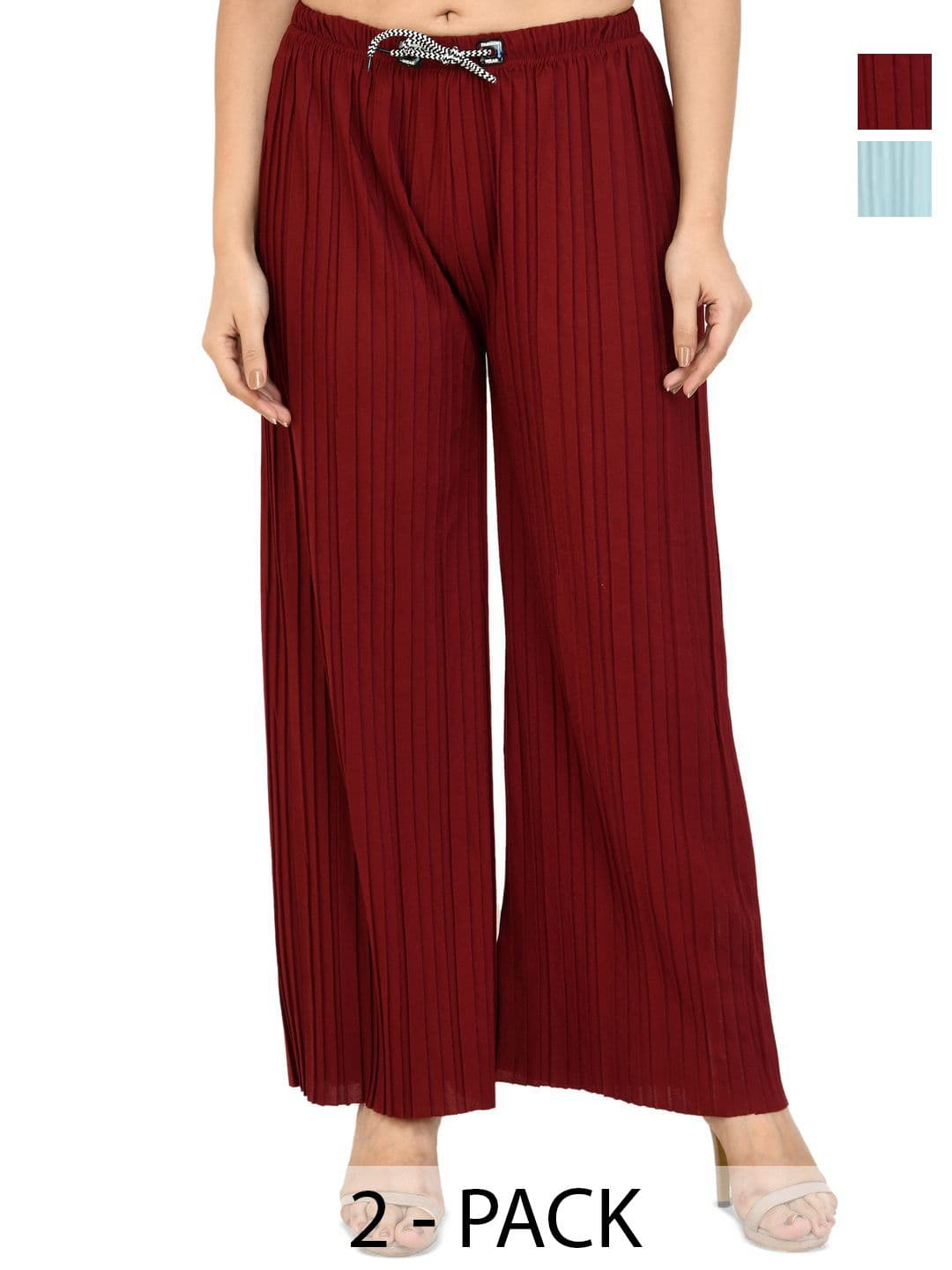 Brainbees Women Pack Of 2 Palazzos - view 1