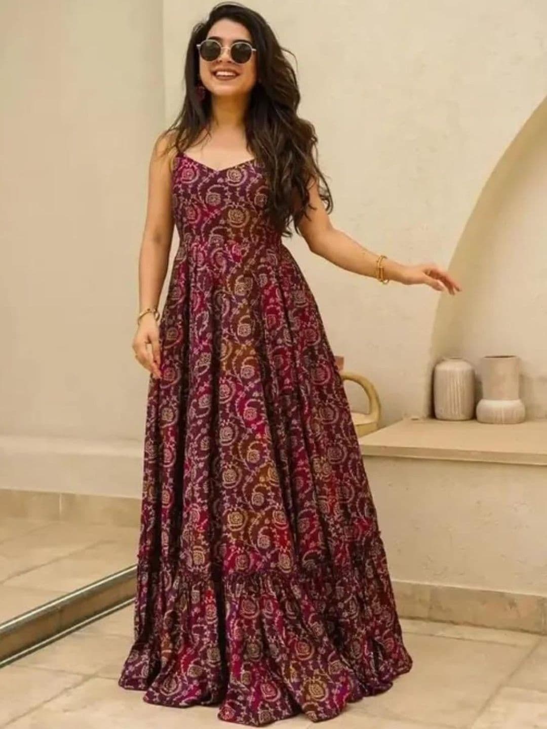 GADHESARIYA Women Cotton Printed A-Line Dresses - view 1