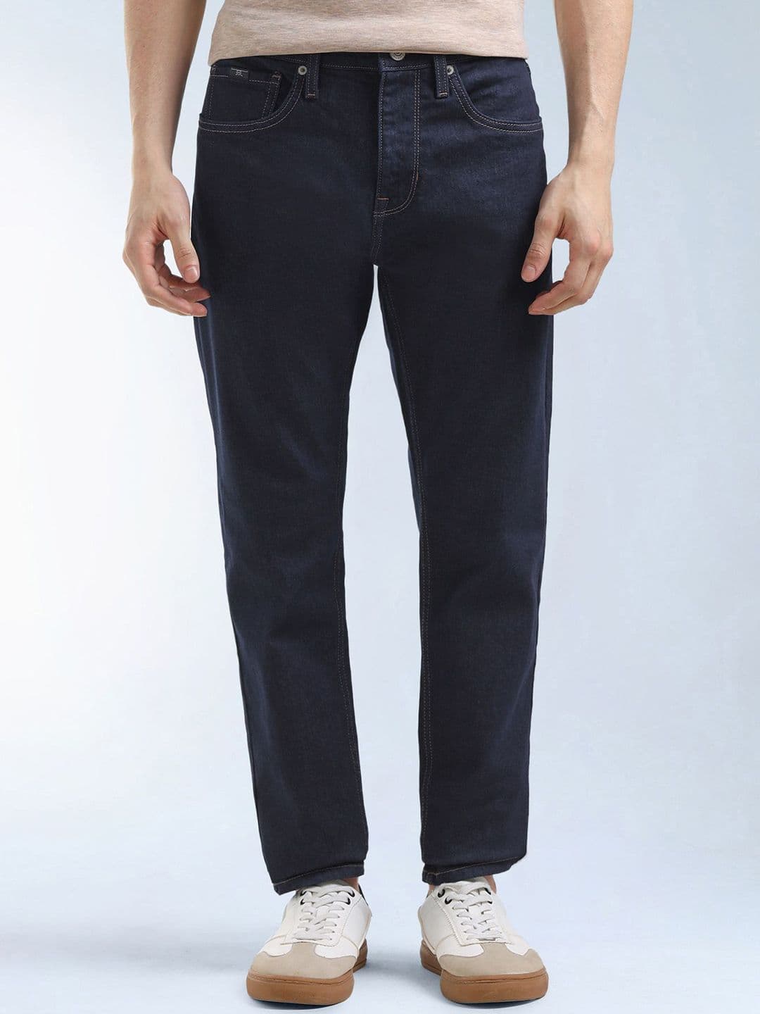 Flying Machine Men Tapered Fit Mid-Rise Stretchable Jeans - view 1